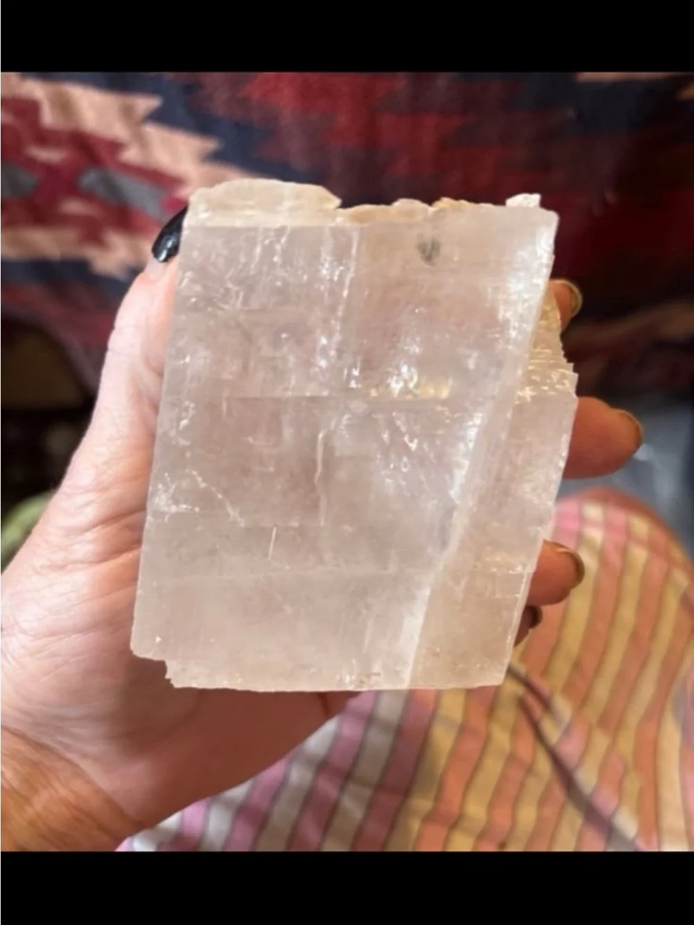 Optical Calcite Freeform HQ with Rainbows
